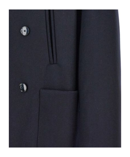 Shop Barena Venezia Double Breasted Coat In Black