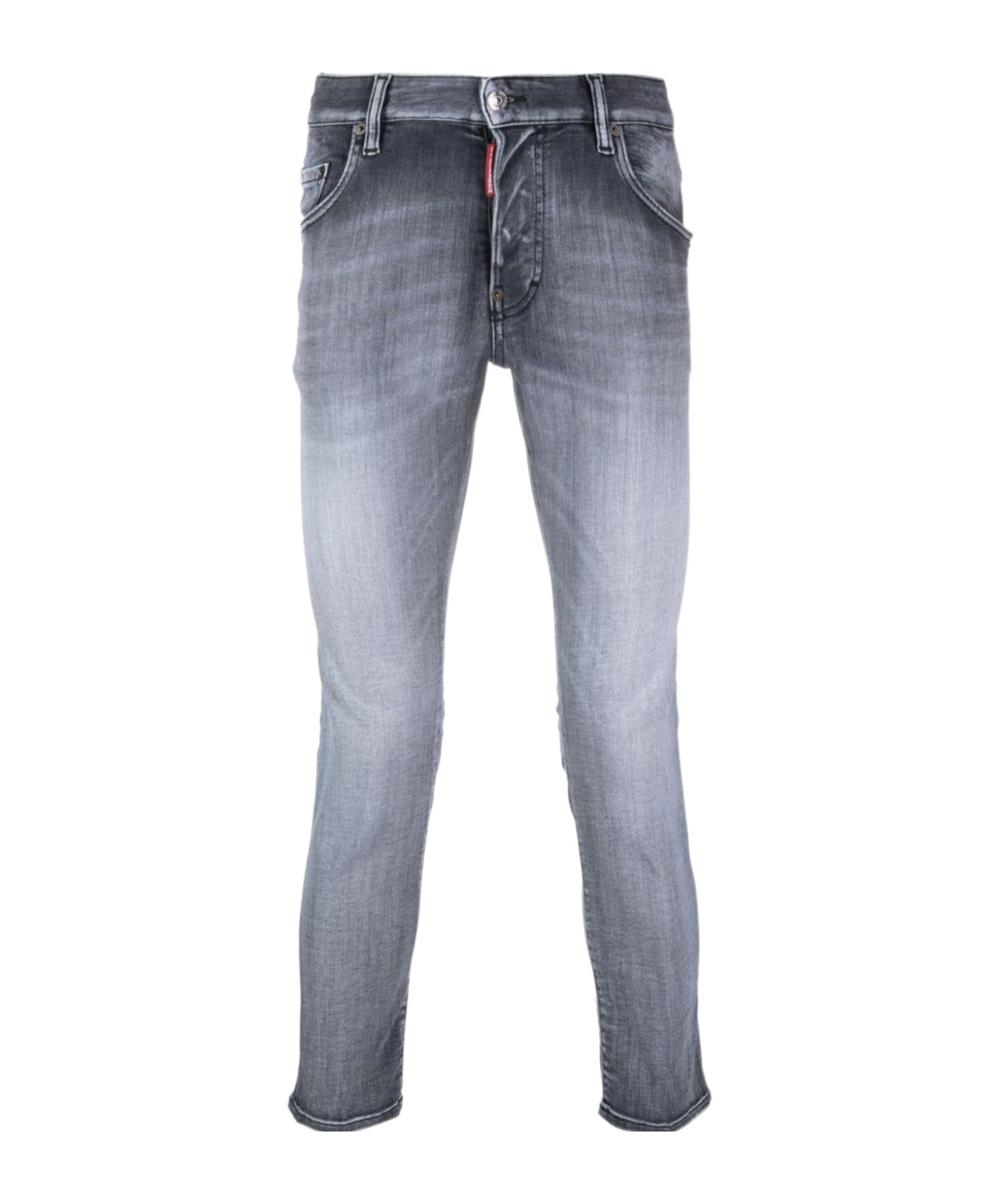 Dsquared2 Low-rise Cropped Jeans In Gray