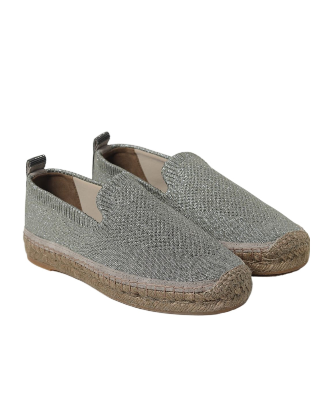 Brunello Cucinelli Espadrilles Woman Color Kaki In Gray