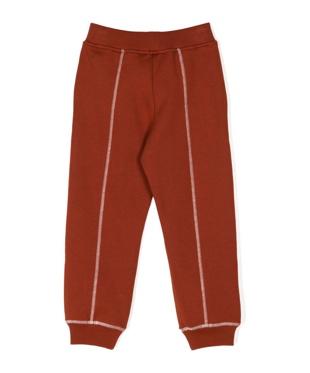 Emporio Armani Logo-embroidered Track Pants In Red