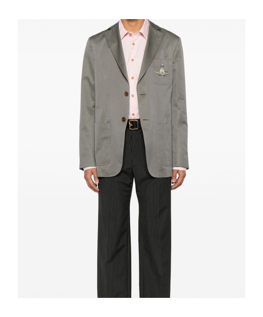 Vivienne Westwood Long-sleeved Suit Jacket In Gray