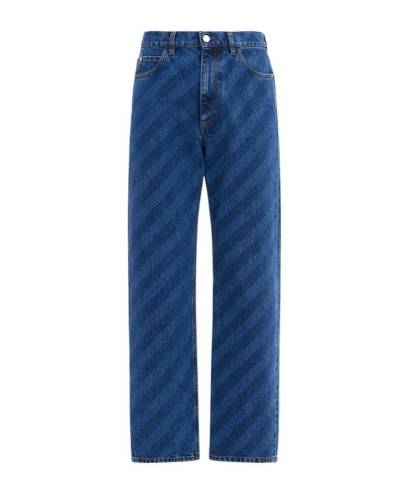Marni Relaxed Fit Black Jeans In Blue
