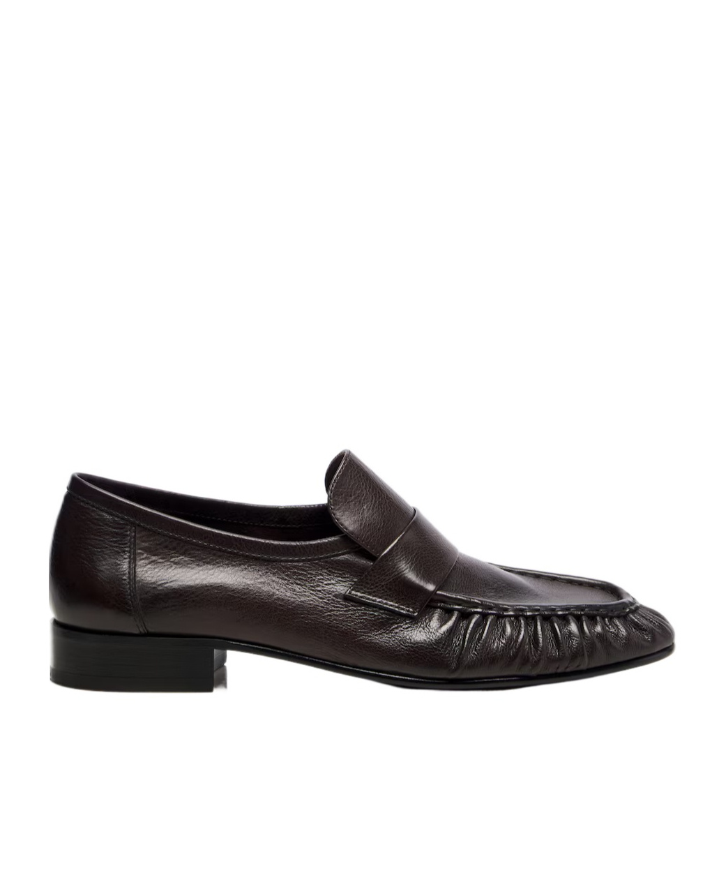 The Row Leather Loafers Block Heel Fringed Design In Red