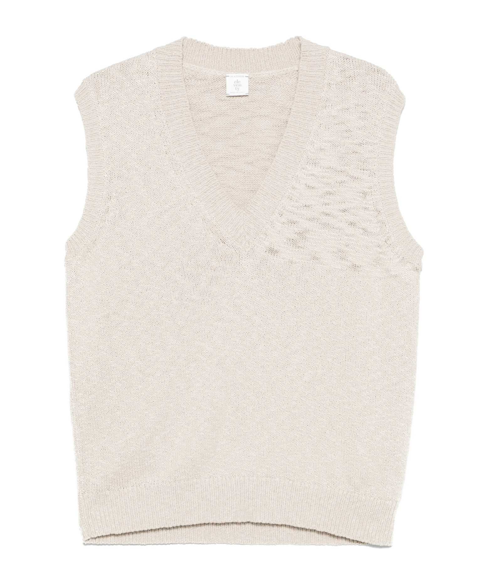 Eleventy V-neck Sweater In Neutral