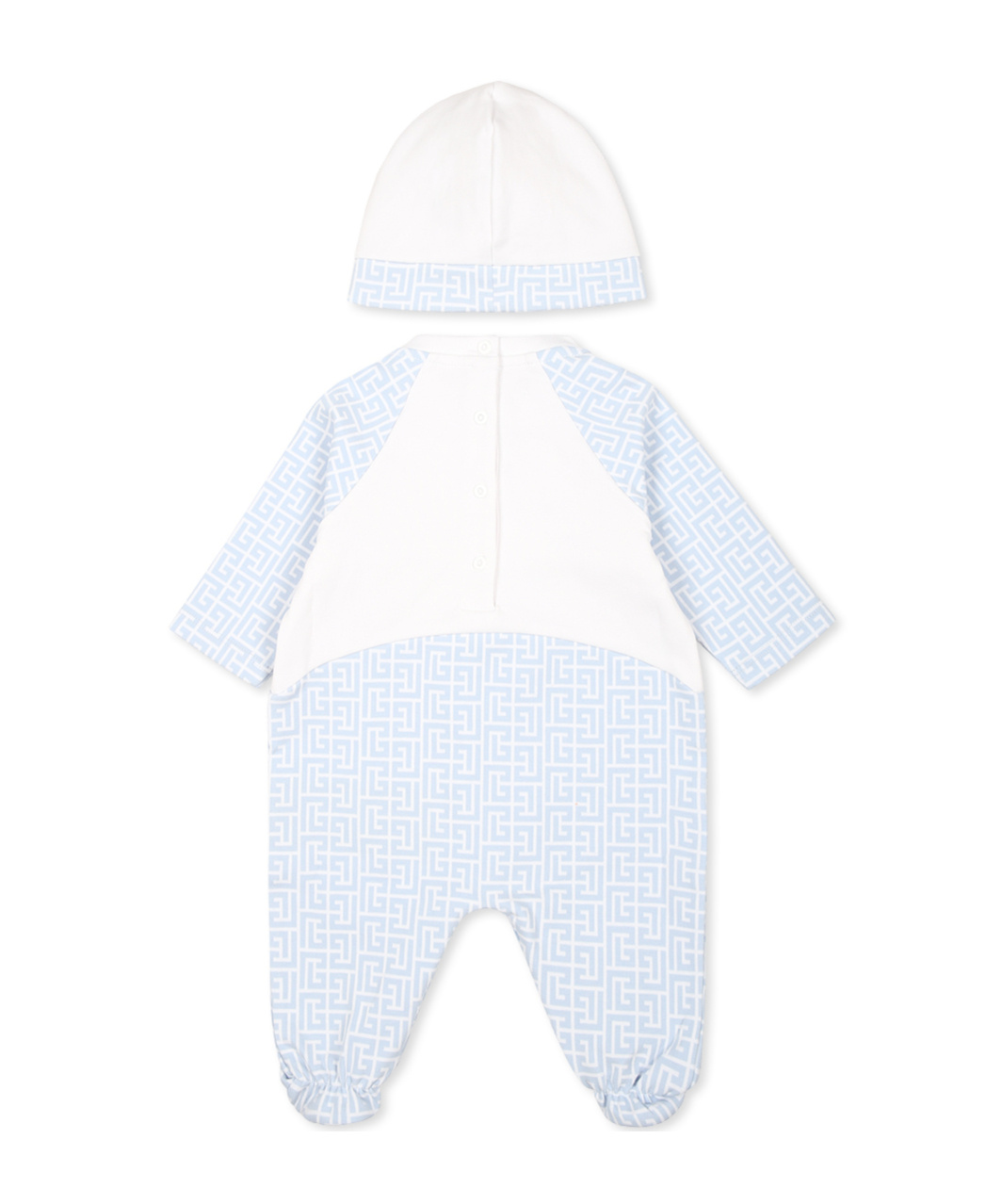 Balmain Pb Monogram Pyjama Set In White