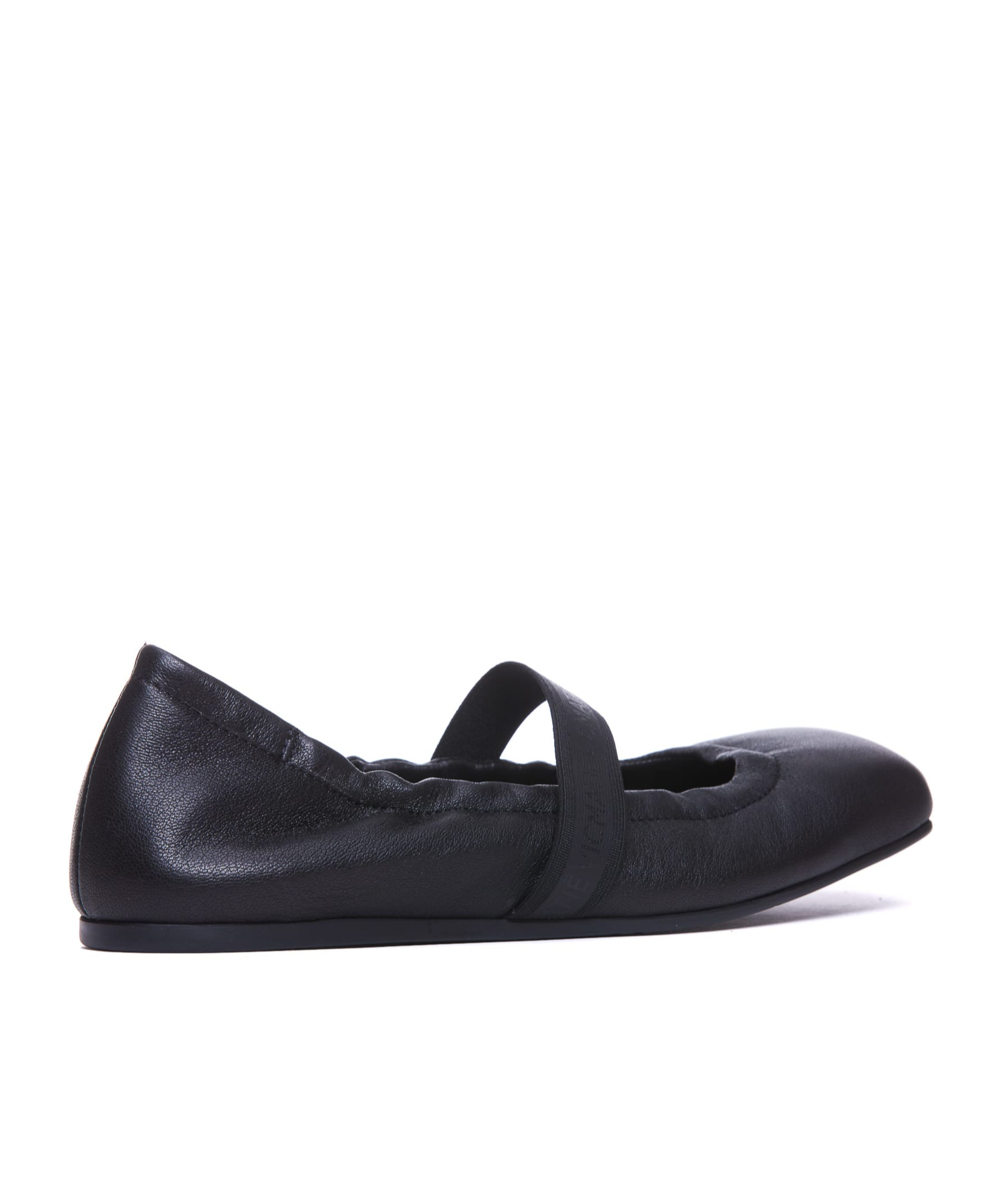 Shop Vic Matie Strap Flat Shoes In Black