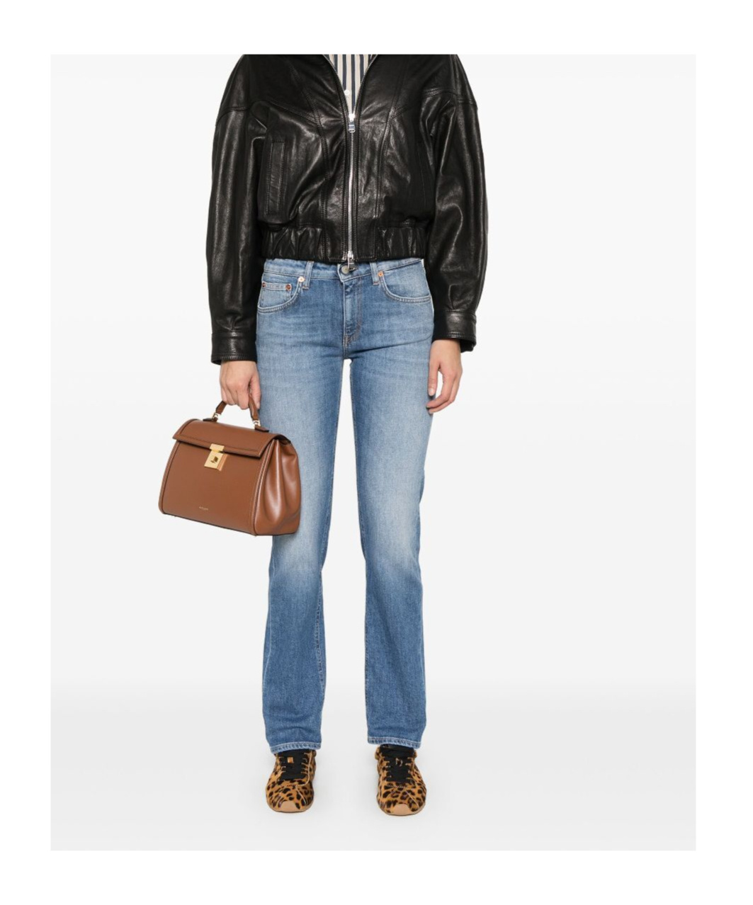 Dondup Belt-loop Jeans In Blue