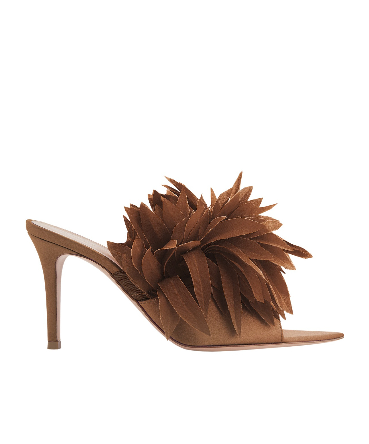 Gianvito Rossi Pointed High-heeled Sandals In Brown