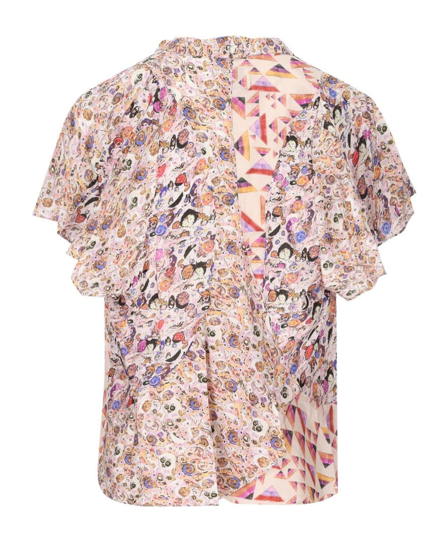 Isabel Marant All-over Printed Shirt In Pink
