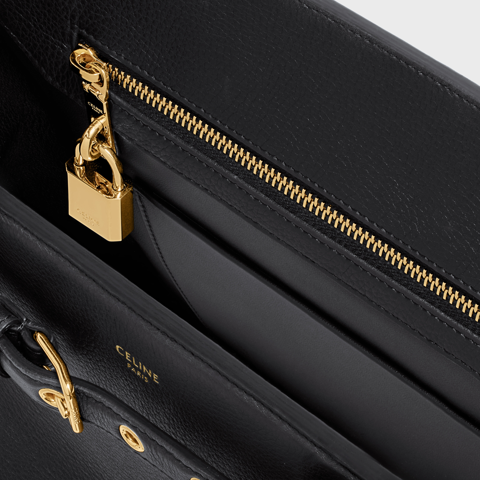Celine Conti Soft Handbag In Black