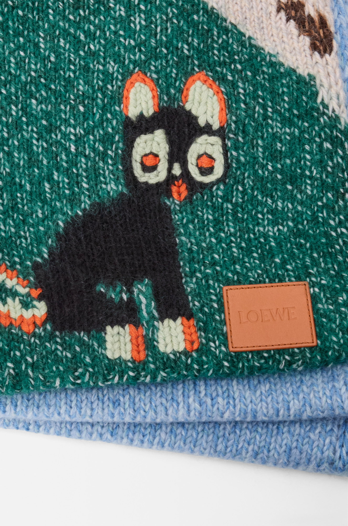 Loewe Scarf In Wool And Mohair Blend In Multi