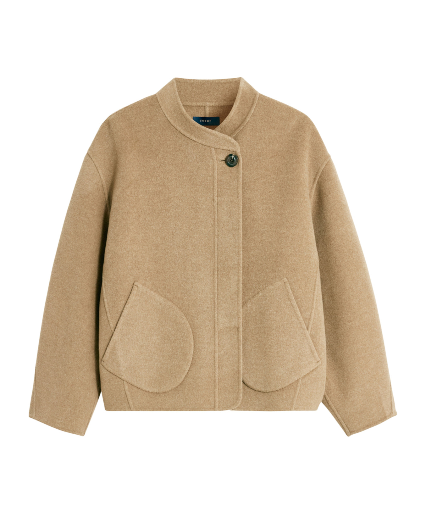 Soeur Short Coat In Beige
