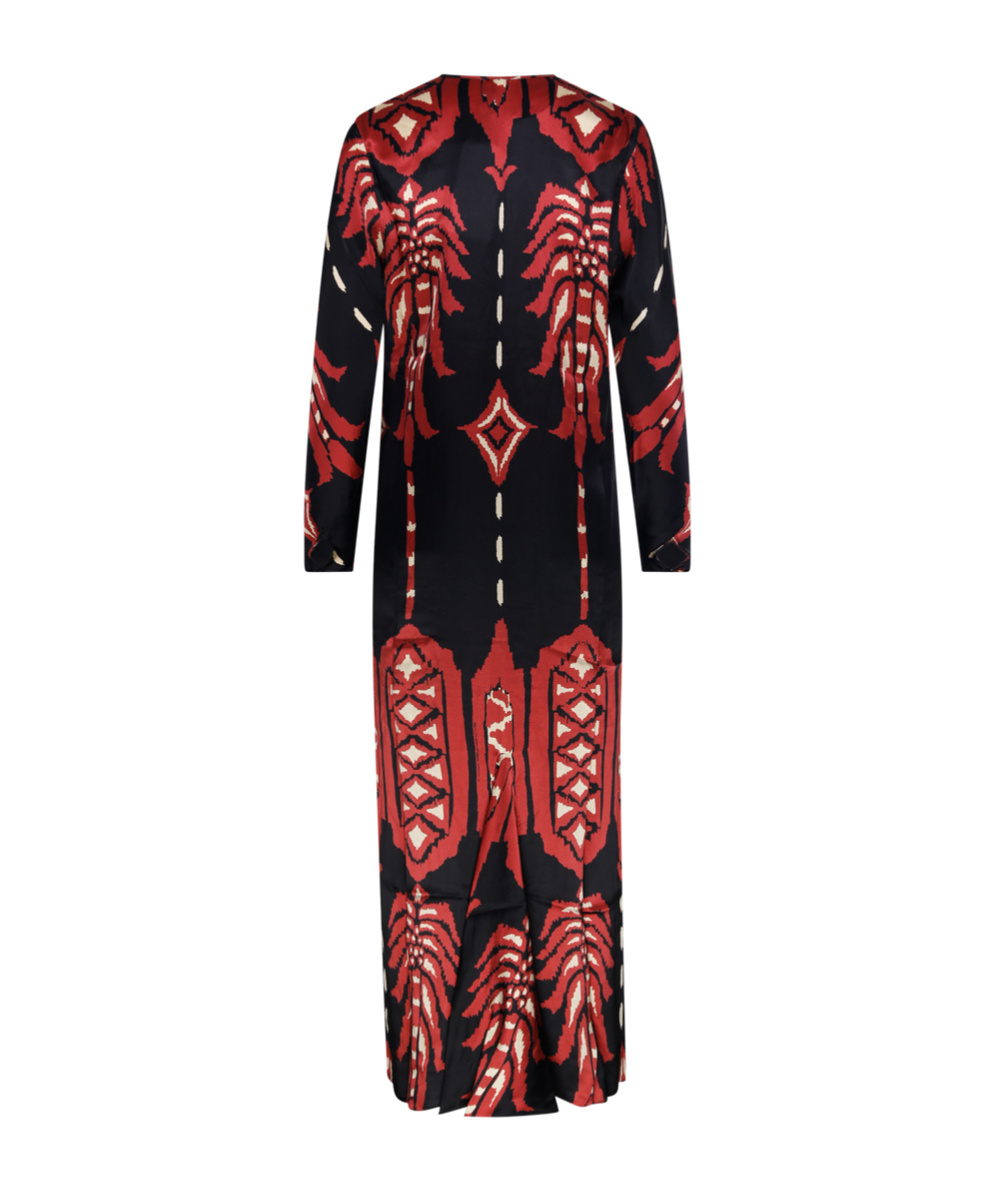 Johanna Ortiz Relics Of Wisdom Printed Maxi Dress In Black
