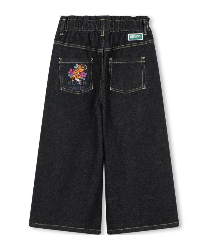 Kenzo Belt-loop Jeans In Black