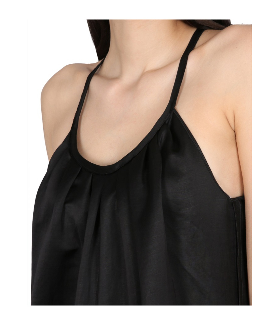 Alysi Sleeveless Round Neck Jumpsuit In Black