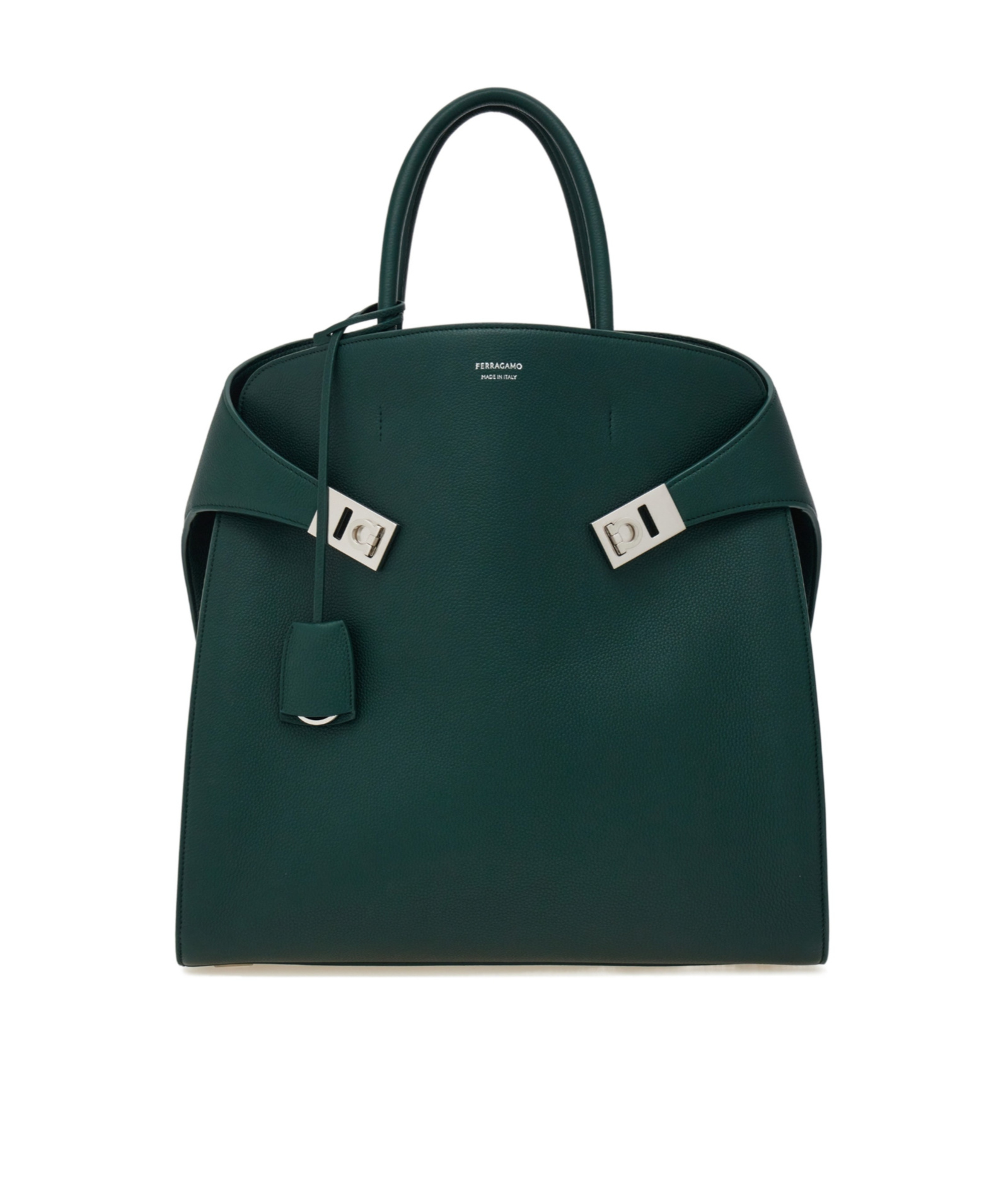 Ferragamo Hug Tote Bag In Green