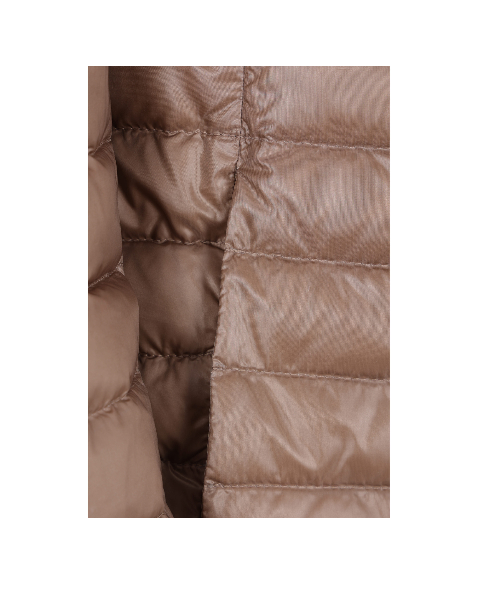 Herno A-shape Reversible Down Jacket In Ultralight Nylon In Brown
