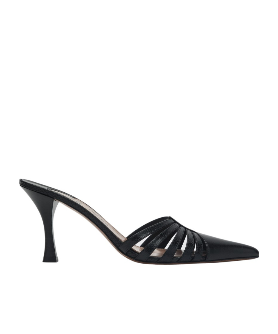 Shop Paris Texas Pointed High-heeled Sandals In Black