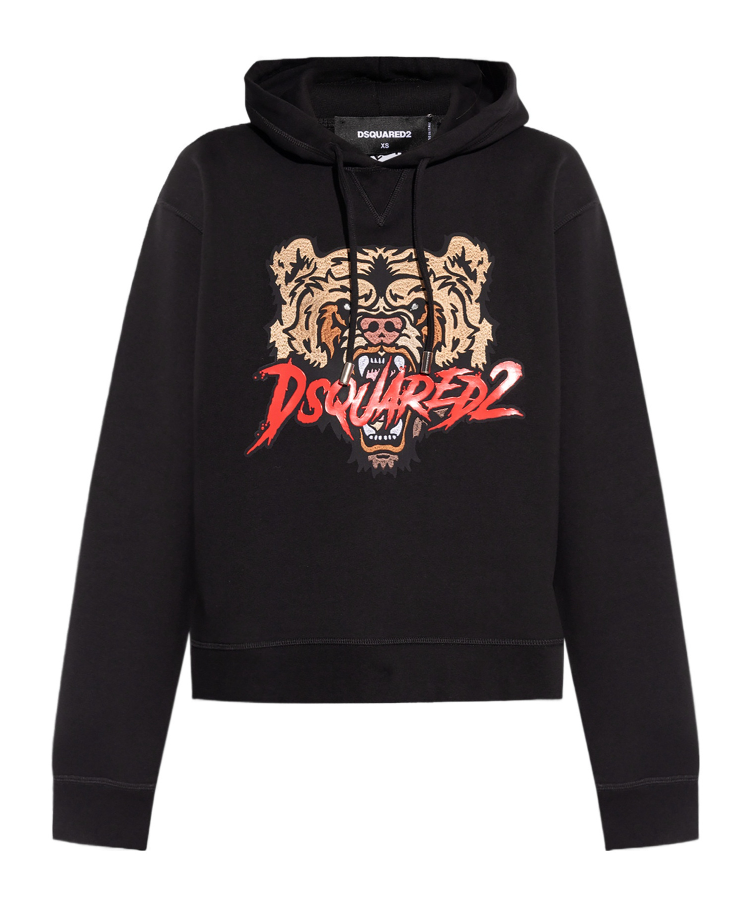Dsquared2 Black Cotton Sweatshirt In Black