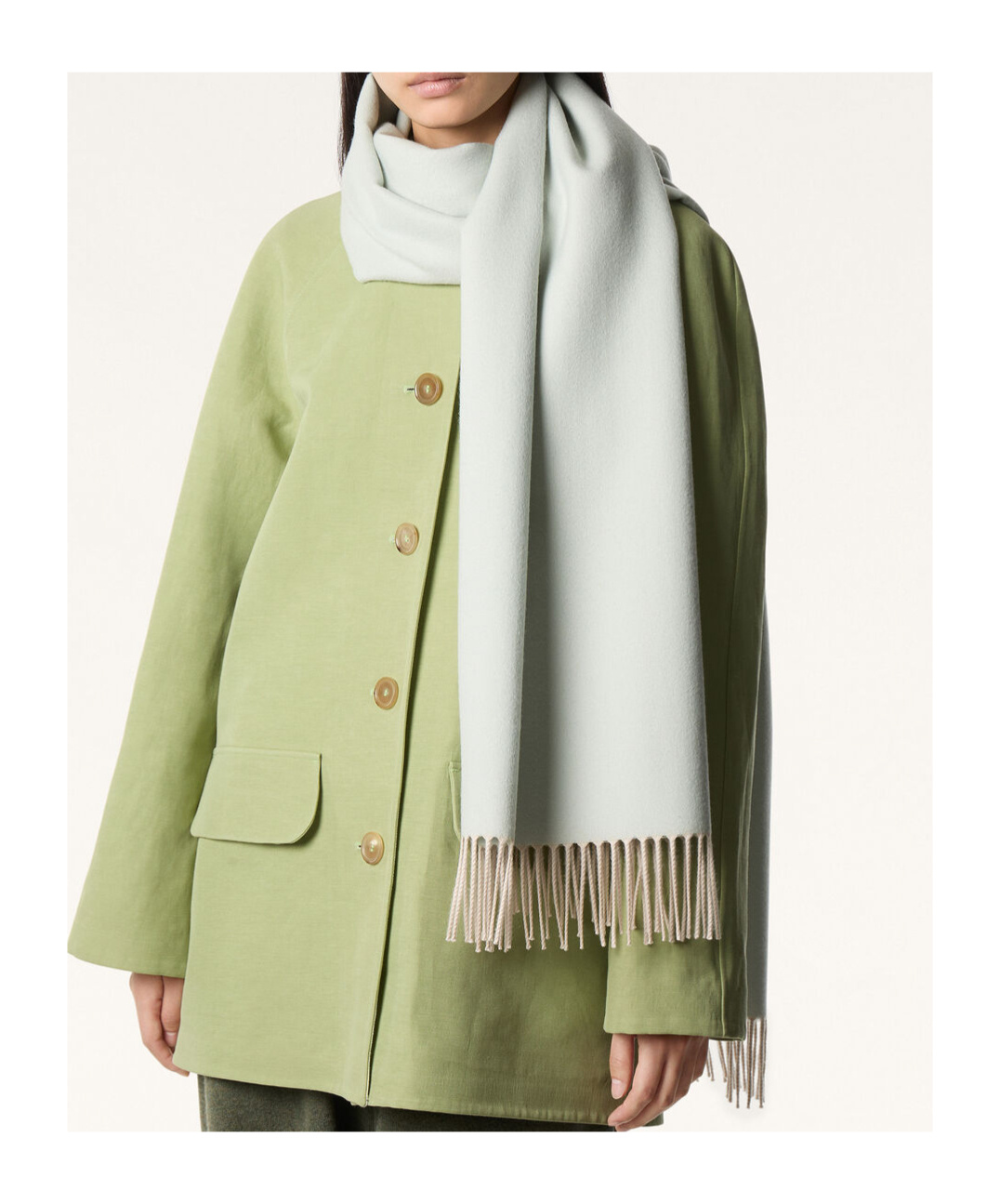 Loro Piana Two Tone Stole In Neutral