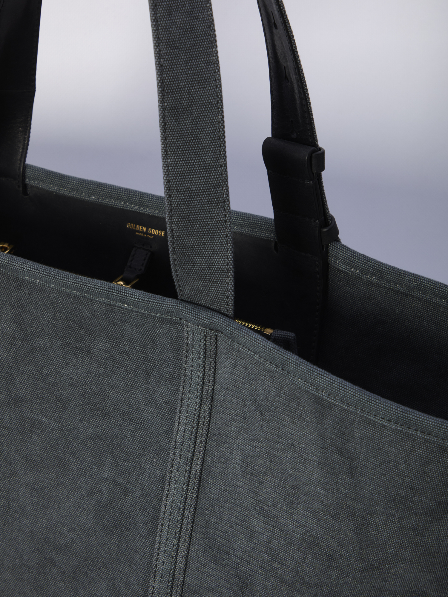 Golden Goose Letter Detail Tote Bag In Black