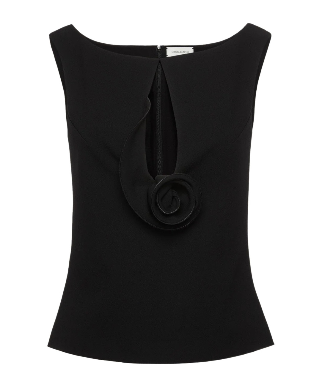 Magda Butrym Top With Flower Detail In Black