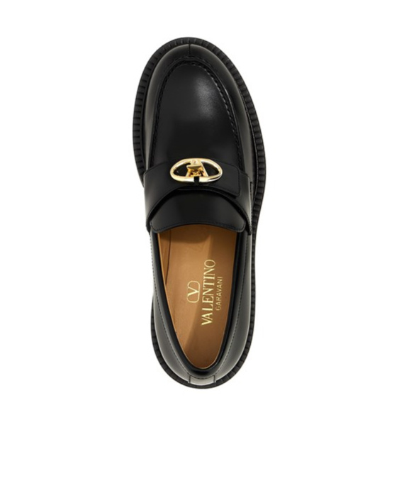 Valentino Vlogo Locker Loaf In Black