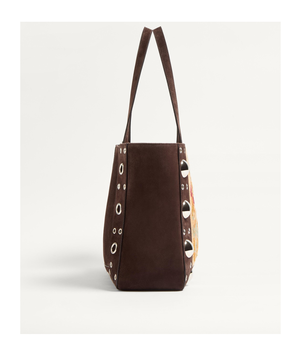 Valentino Suede Nellcote Tote Bag In Multi-color