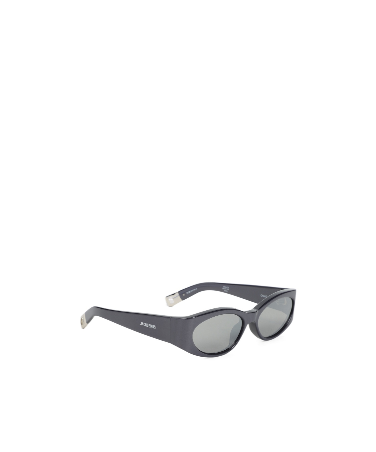 Jacquemus Oval-shaped Grey Acetate Sunglasses