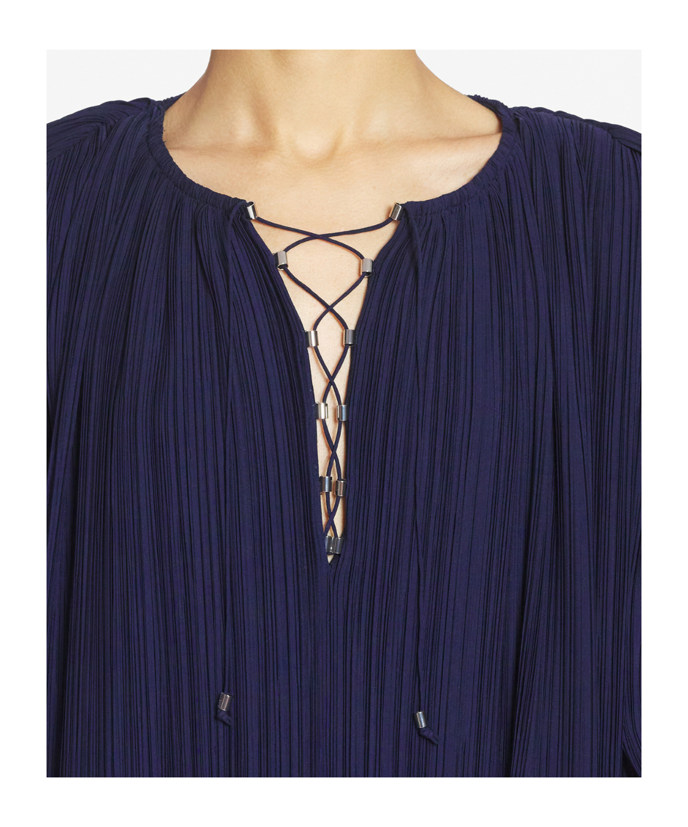 Lanvin Robe Courte Effet Cascade Pour Femme In Black