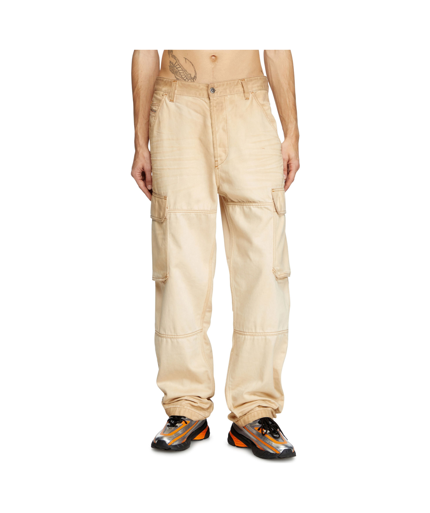 Diesel Regular Jeans D-uty 09l26 In Beige