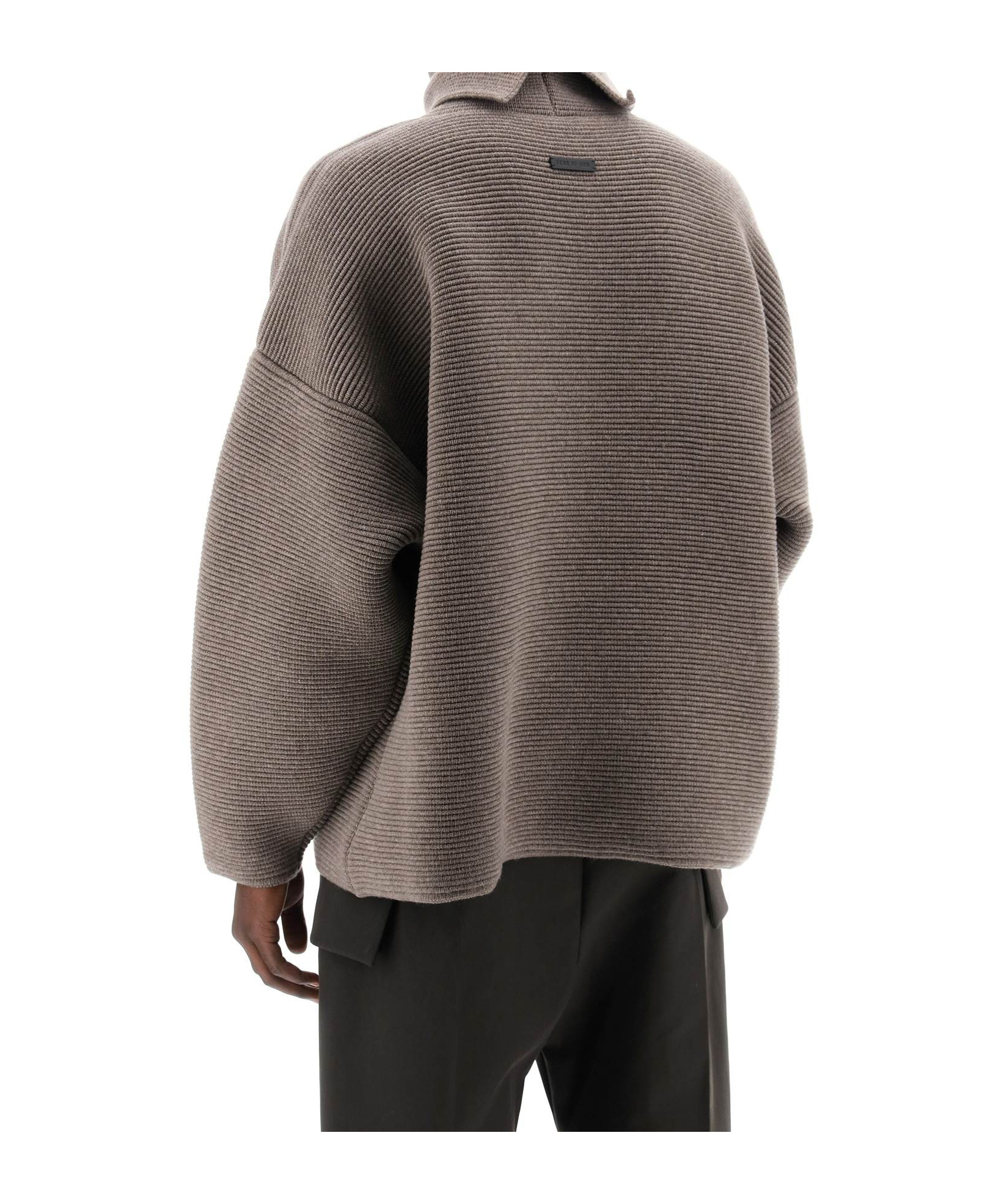 Fear Of God High Neck Drop Shoulder Jumper In Multi