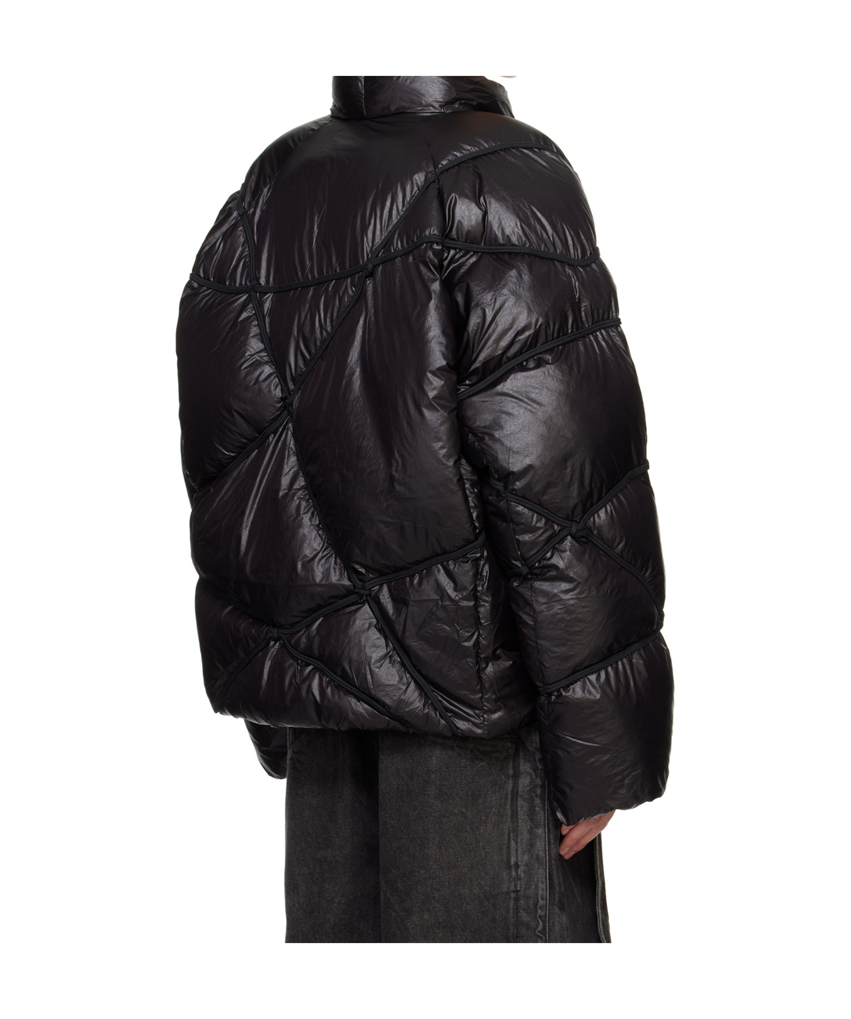 Namesake Black Angler Binded Puffer Jacket In Black
