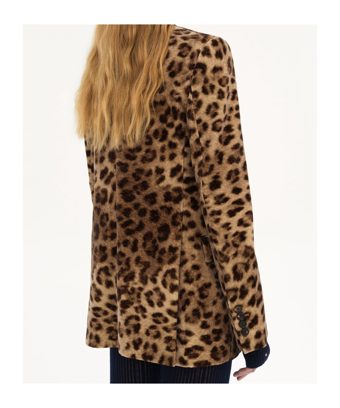 Chloé Leopard-print Single-breasted Jacket In Brown