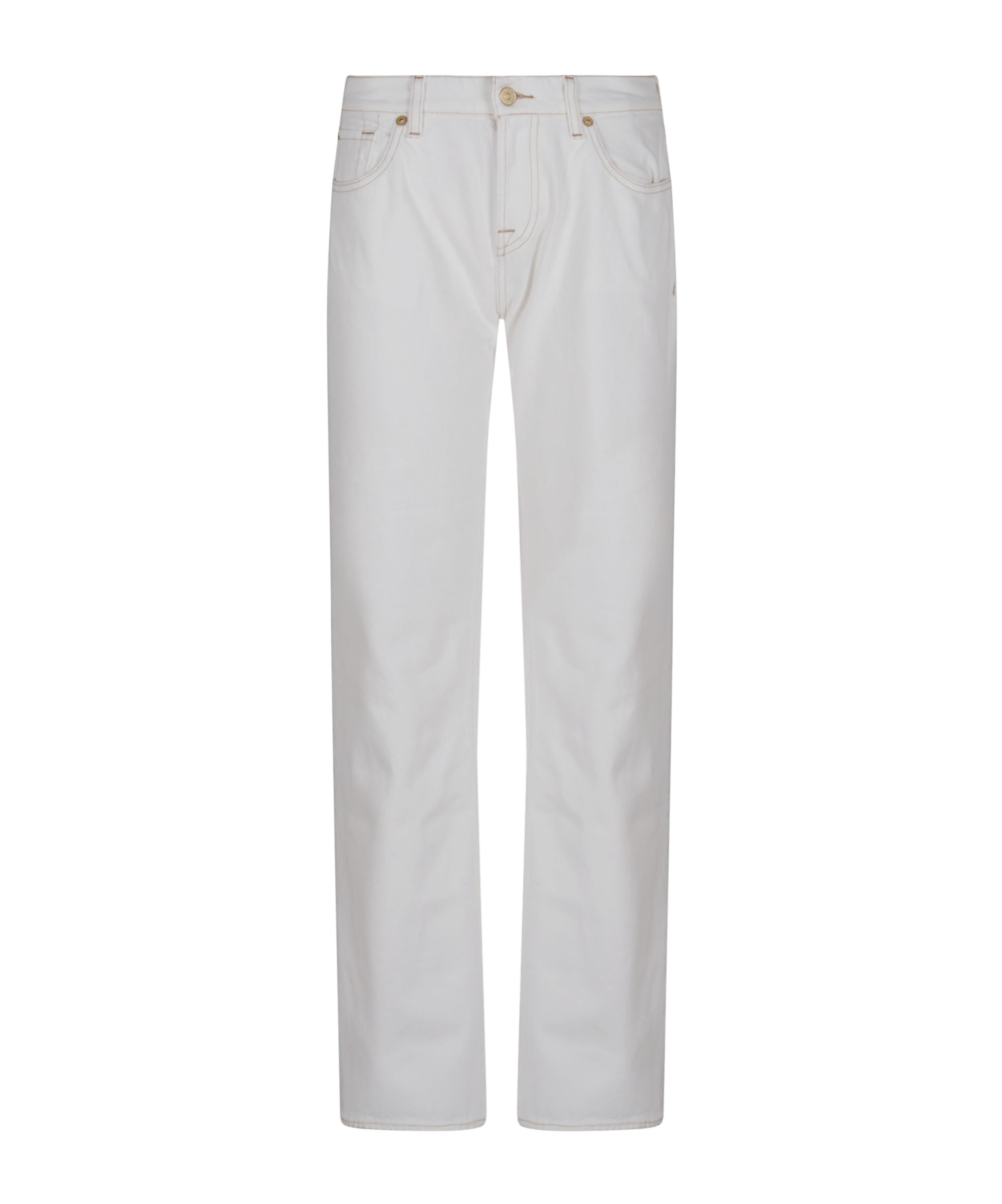 7 For All Mankind Spencer Flare Milkyway In White
