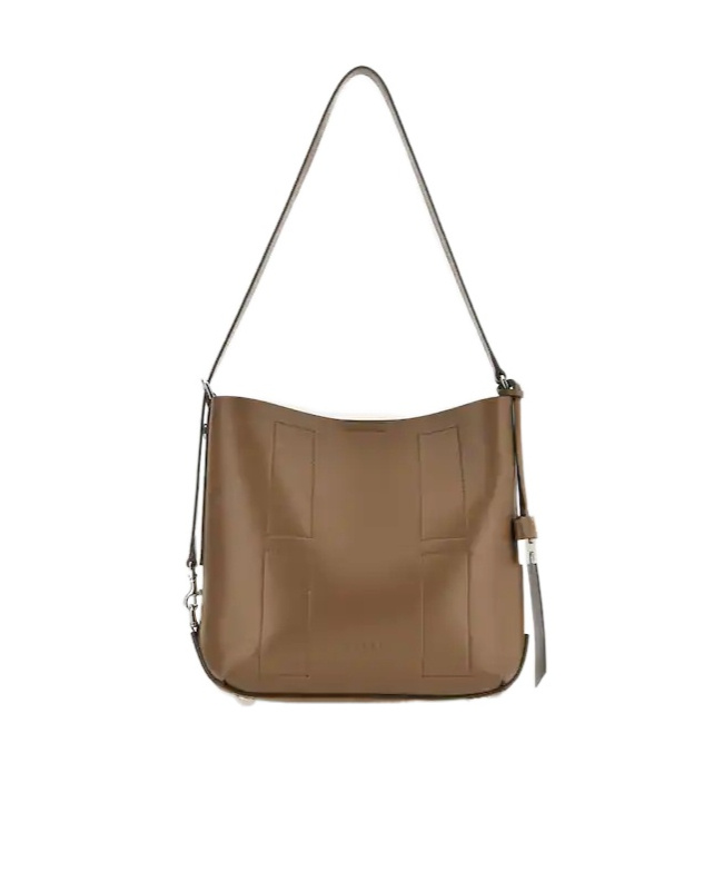 Hogan Shopper Shoulder Bag Top Handle In Sand