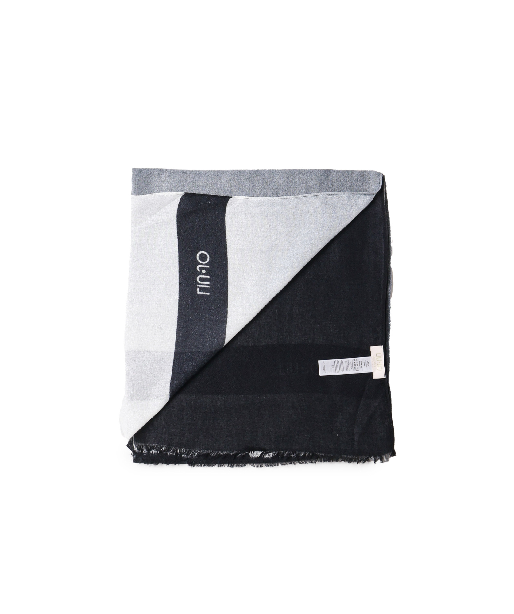 Shop Liu •jo Logo Printed Scarf In White