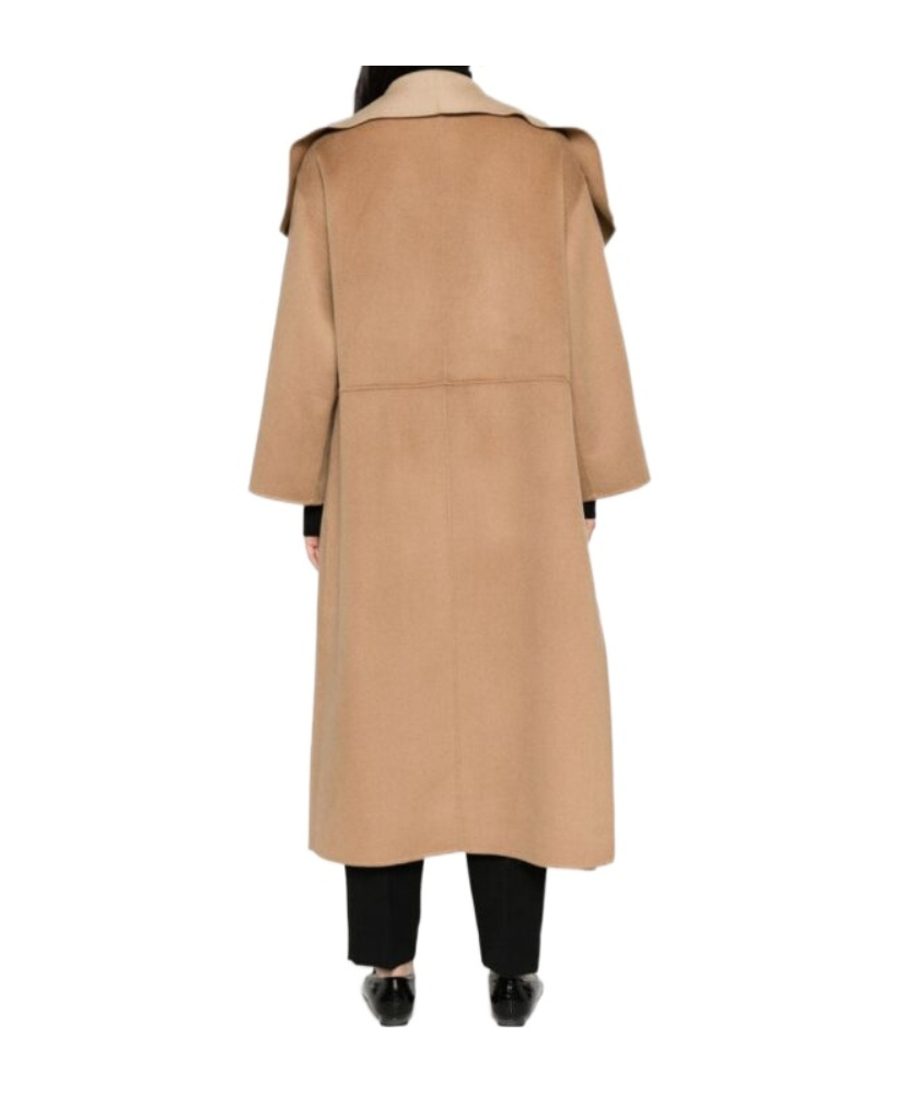 TOTÊME TWO-TONE WOOL-BLEND COAT