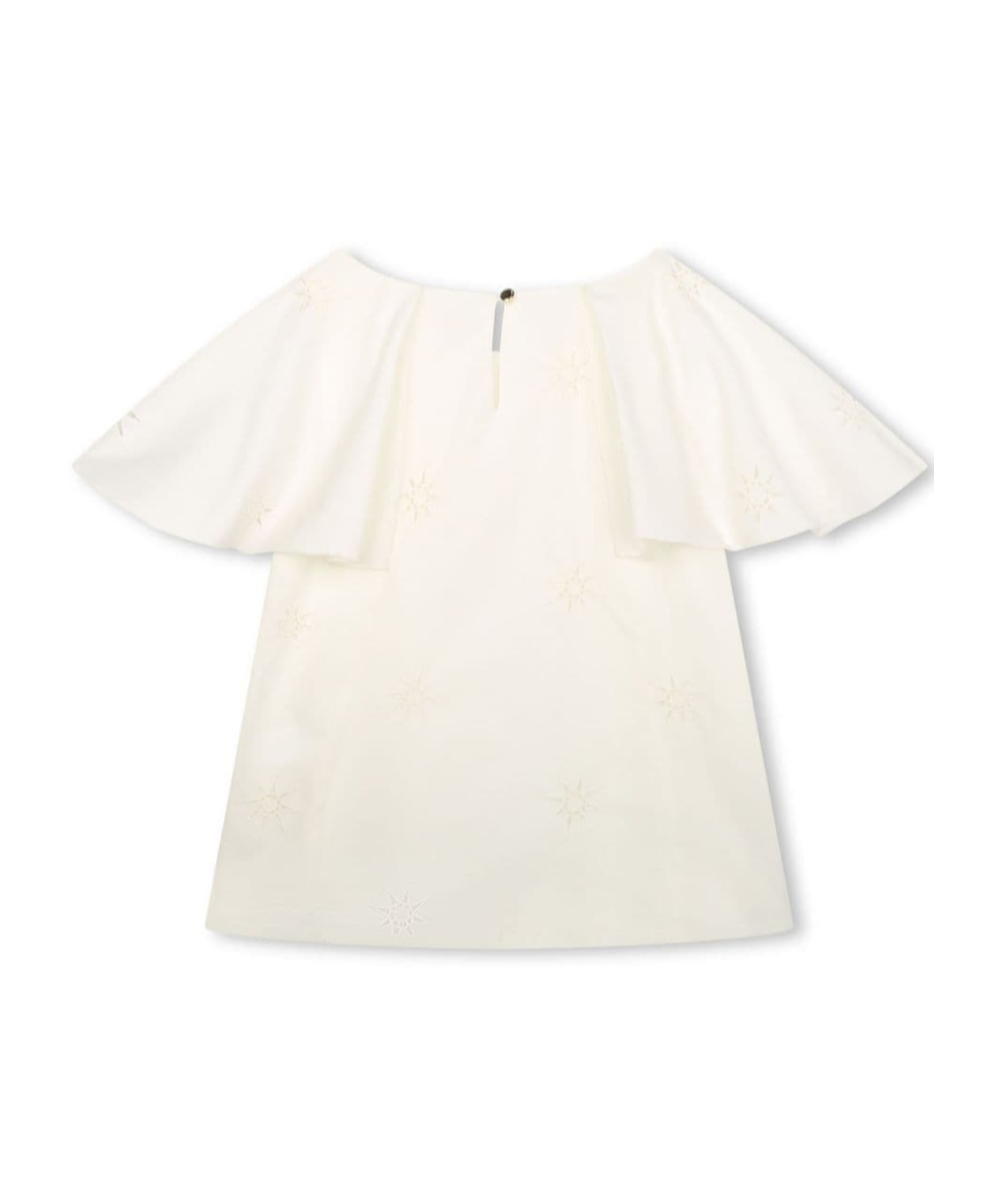 Chloé Round-necked Shirt In White