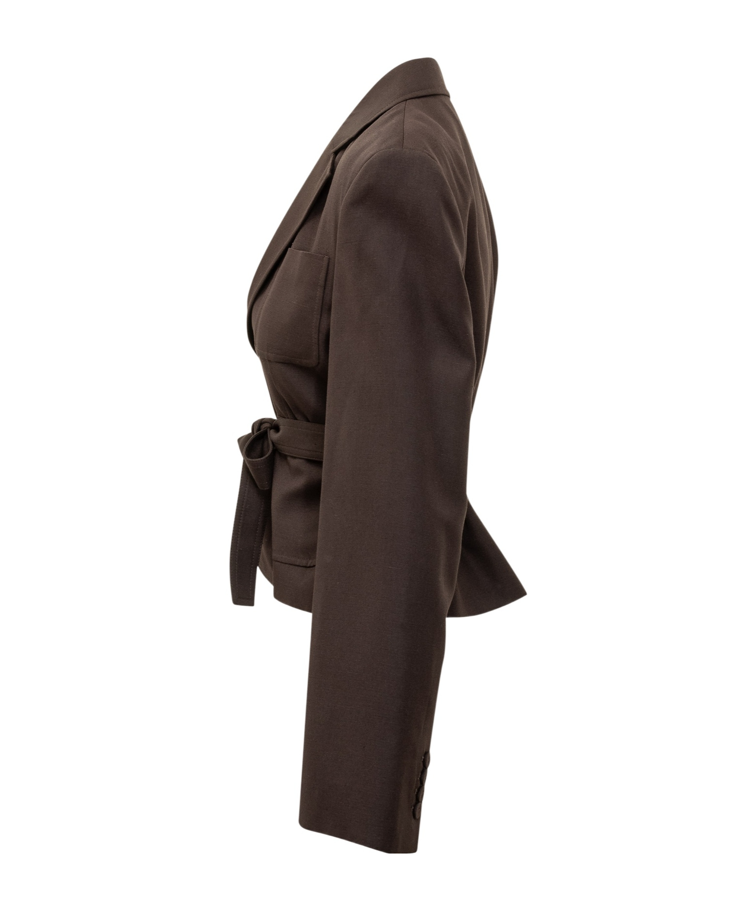 Jw Anderson Belted Pocket Jacket In Brown