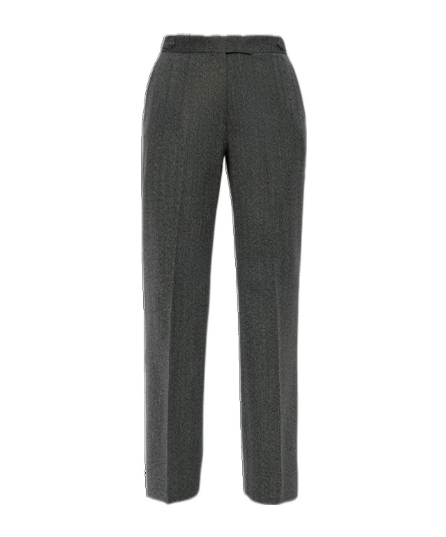 Shop Officine Generale Tailored Trousers In Black