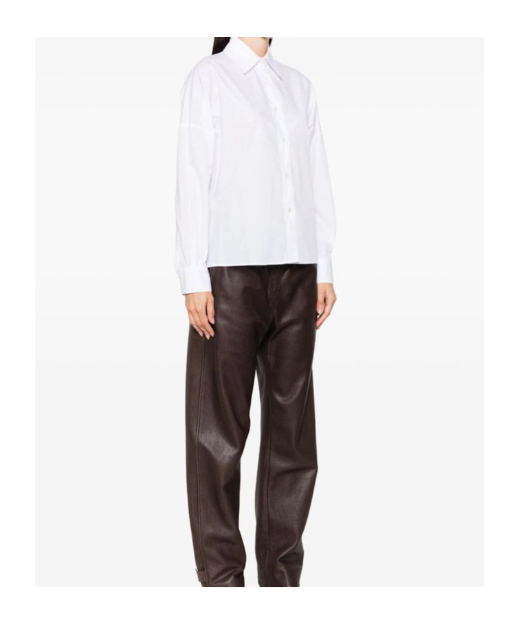 Mazzarelli Button-down Cotton Shirt In White