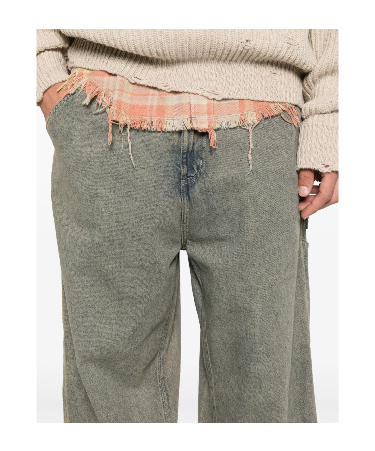 Carhartt Belt-loops Jeans In Gray