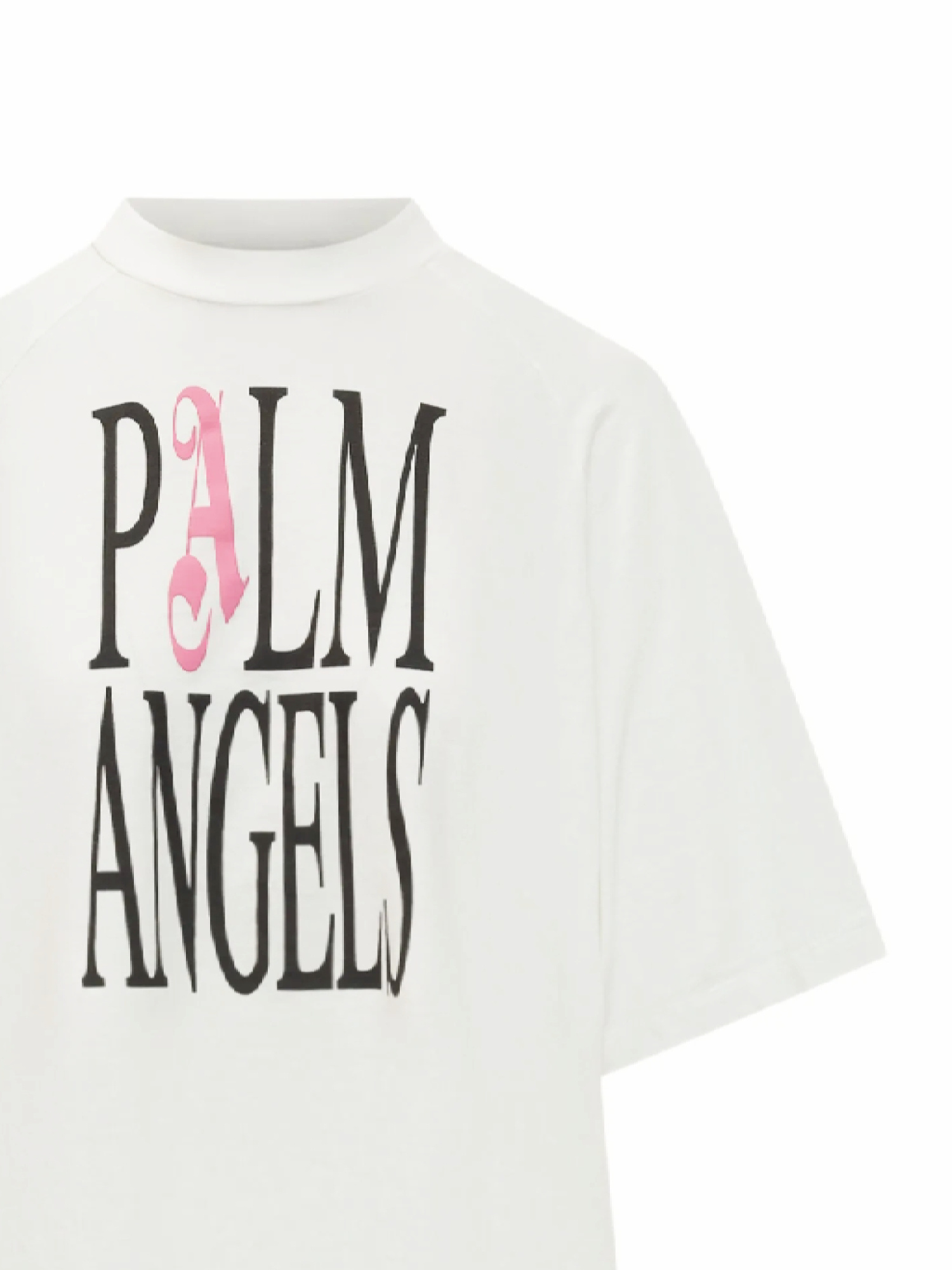 Palm Angels Flame-print Loose Tee In White