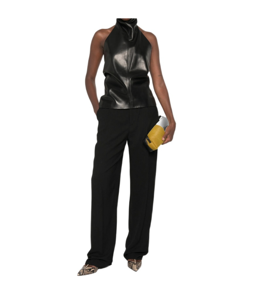 Khaite Backless Tank Top In Black