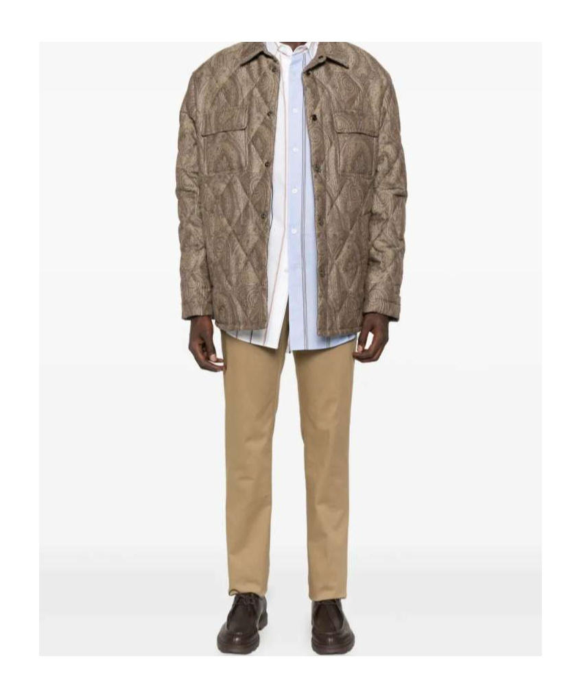 Etro Roma Trousers In Brown