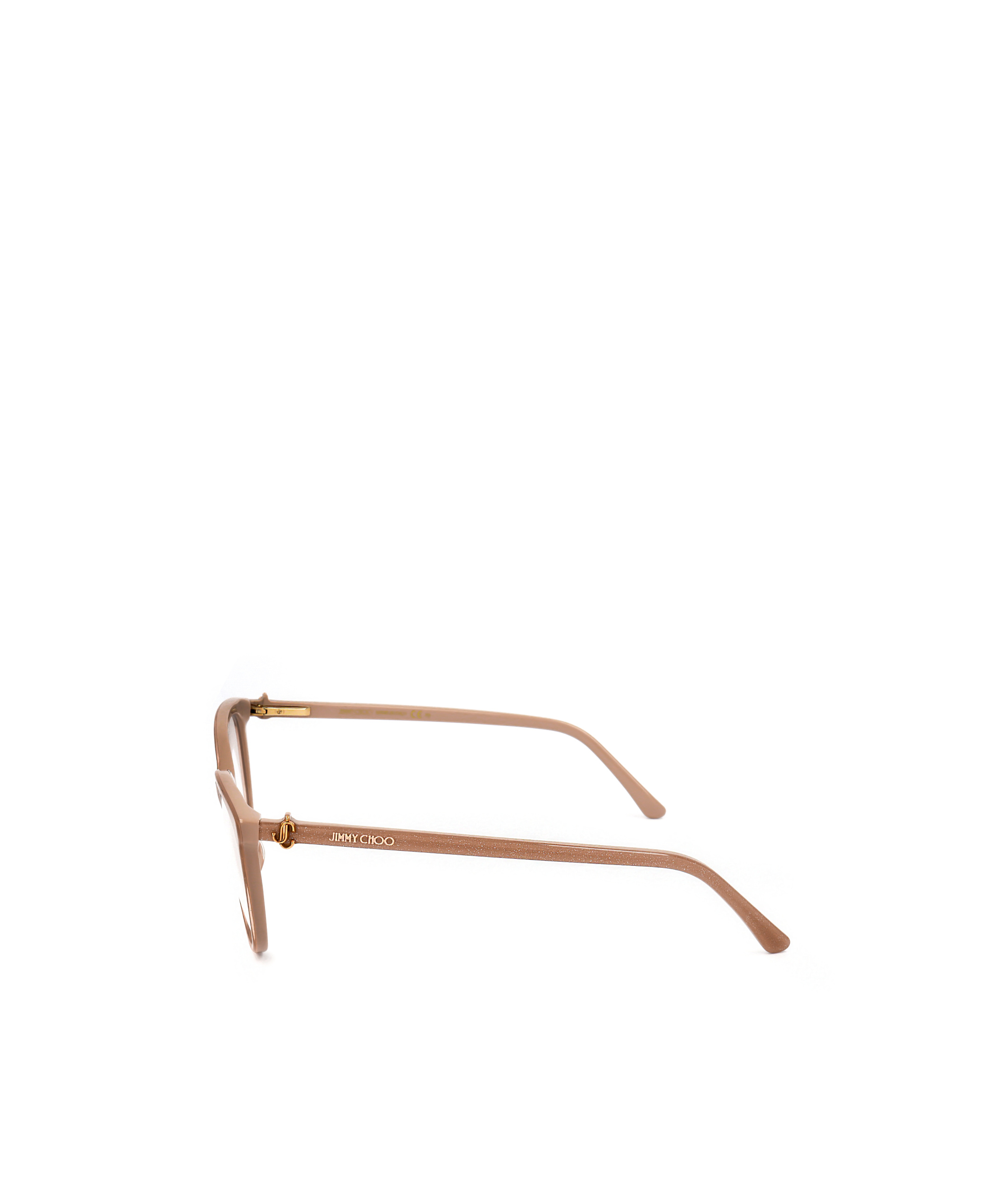 Jimmy Choo Eyewear Round Frame Glasses In White