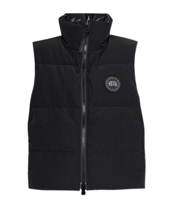 Canada Goose Down-filled Grandview Cropped Gilet In Black