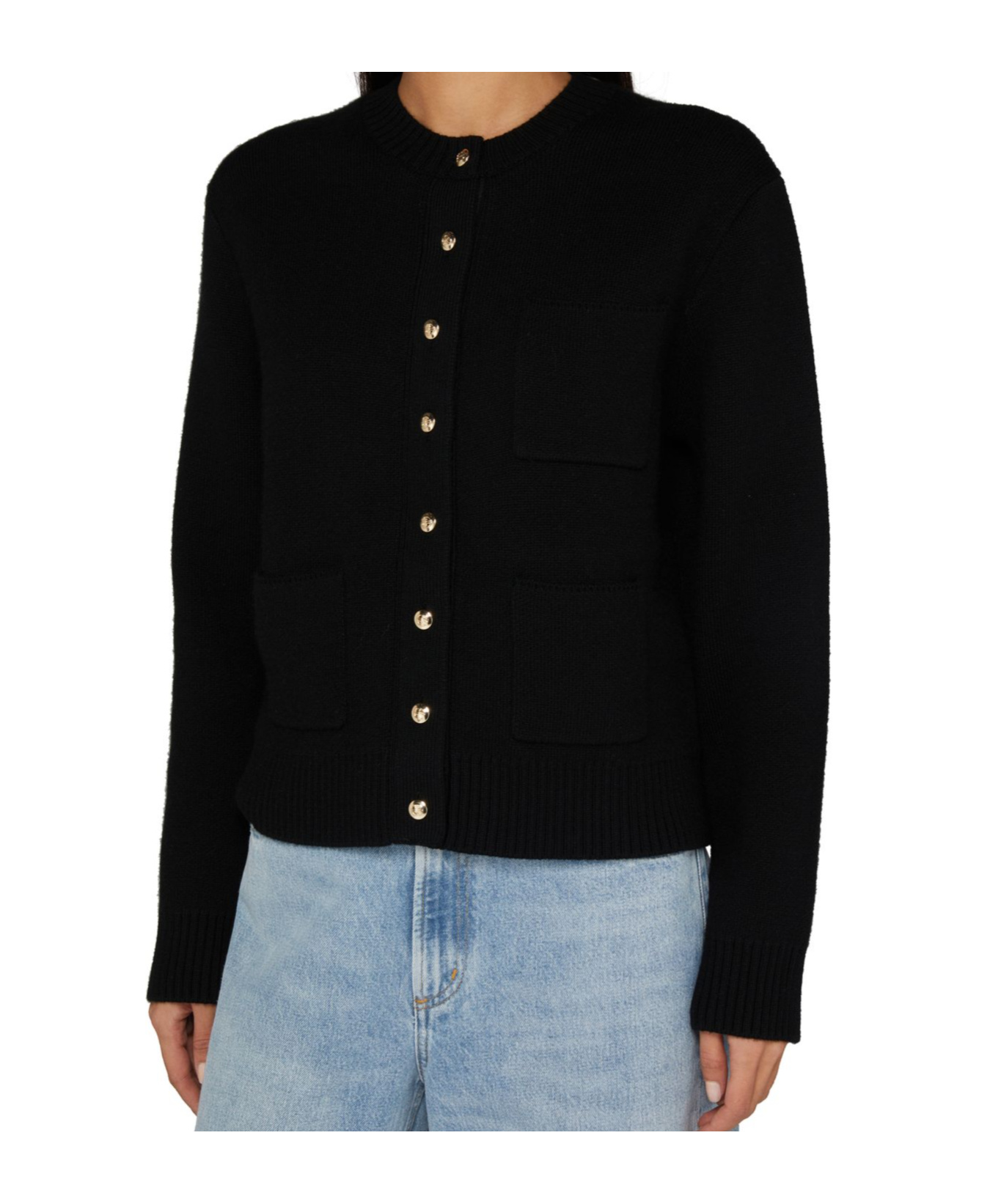 Shop Anine Bing Jameson Cardigan In Black