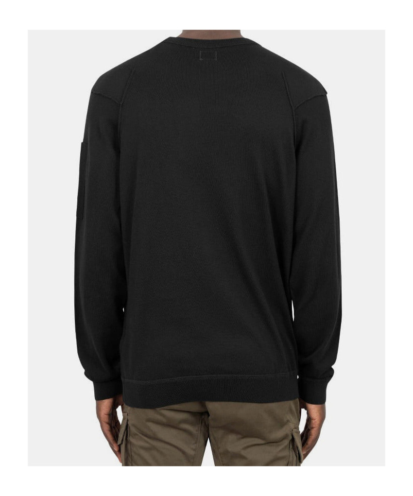 C.p. Company Logo Sweatshirt In Black